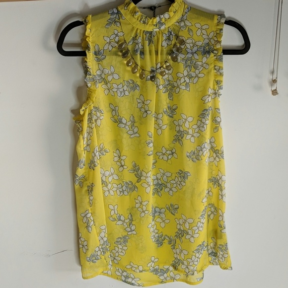 Who What Wear Tops - Sheer mock neck top